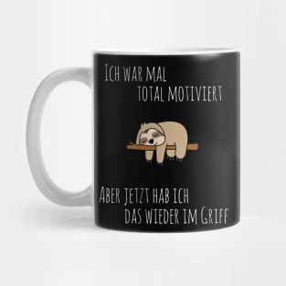 Lustige Sprüche mit witzigem Faultier I Keine Motivation Mug